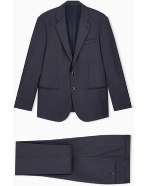 Giorgio Armani Single-Breasted Suit Soho - Blue