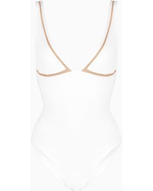 Giorgio Armani Costume Intero Con Dettagli - Bianco