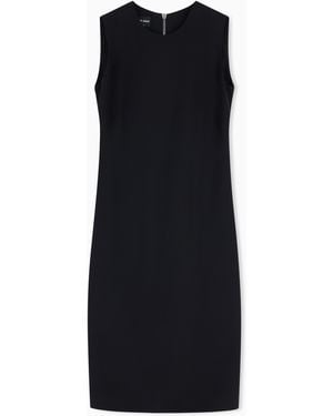 Giorgio Armani Silk Sheath Dress - Black