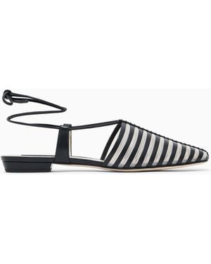 Giorgio Armani Leather Sandals - White