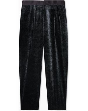 Giorgio Armani Giorgio's Double-Pleat Trousers - Black