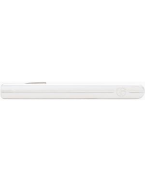 Giorgio Armani Tie Bar - White