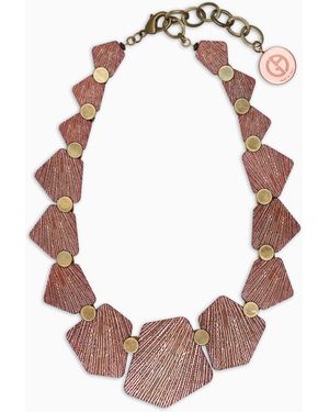 Giorgio Armani Resin And Metal Choker Necklace - Pink