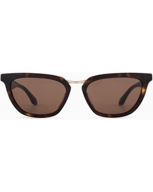Giorgio Armani Butterfly-Shaped Sunglasses - White