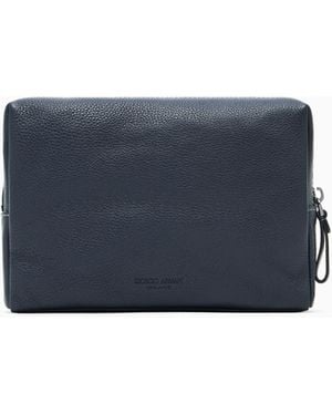 Giorgio Armani Large Washbag - Blue