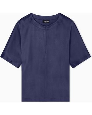 Giorgio Armani Short-Sleeved Shirt - Blue