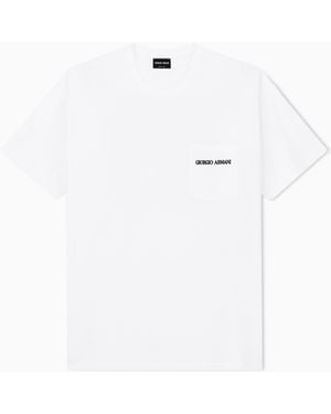 Giorgio Armani Cotton Interlock-Jersey T-Shirt - White