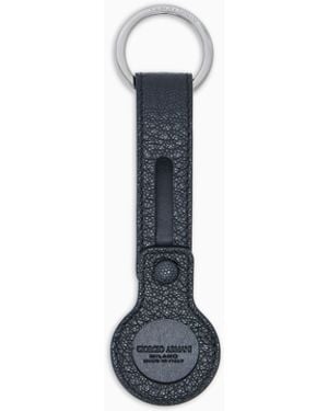 Giorgio Armani Airtag Keyring - White