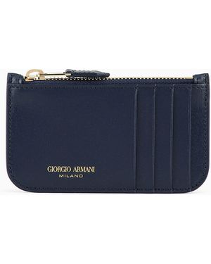 Giorgio Armani La Prima Portacarte Con Zip - Blu