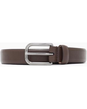 Giorgio Armani Tongue Belt - White