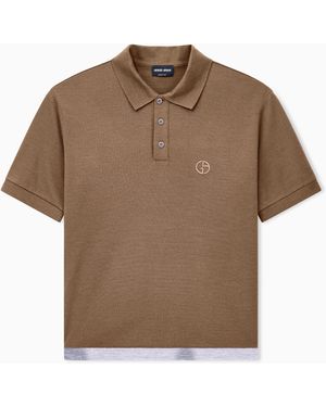 Giorgio Armani Polo Shirt Regular Fit - Brown