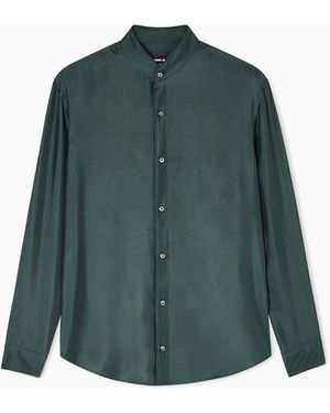 Giorgio Armani Silk Twill Shirt - Green