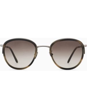 Giorgio Armani Phantos-Shaped Sunglasses - Metallic