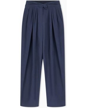 Giorgio Armani Pantaloni Con Vestibilità Regular - Blu