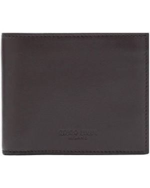 Giorgio Armani Nappa-Leather Bifold Wallet - White