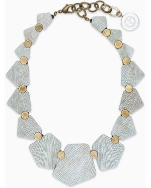 Giorgio Armani Resin And Metal Choker Necklace - White