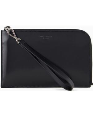 Giorgio Armani Bolso De Mano Giorgio's De Piel - Negro