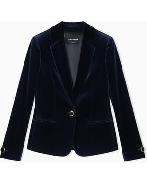 Giorgio Armani Single-Breasted Jacket - Blue