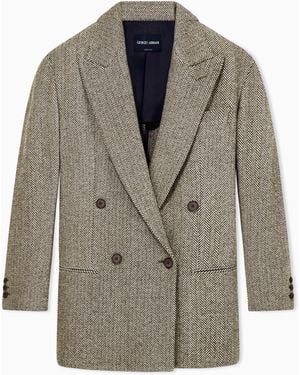 Giorgio Armani Armani/Archivio Fw1990 Double-Breasted Jacket - Grey