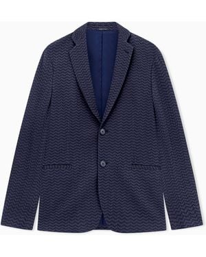 Giorgio Armani Single-Breasted Jacket - Blue
