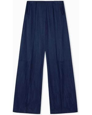 Giorgio Armani Trouser Wide-Leg - Blue