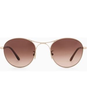 Giorgio Armani Gafas De Sol De Forma Redonda - Rosa