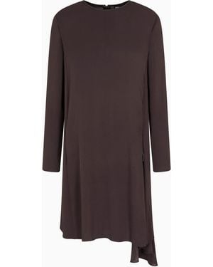 Giorgio Armani Abito Con Drappeggio - Marrone