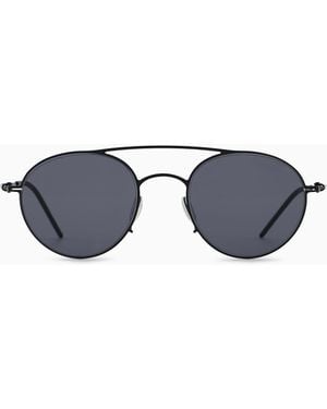 Giorgio Armani Round Sunglasses - Blue