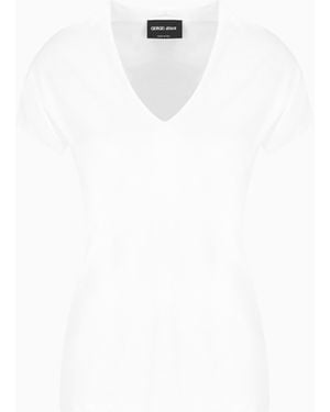 Giorgio Armani Short Sleeve Top - White