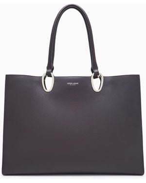 Giorgio Armani Medium Shopper Bag - Blue
