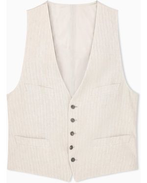Giorgio Armani Armani/Archivio Ss1990 Single-Breasted Waistcoat - White