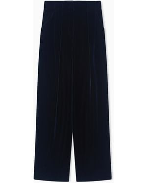 Giorgio Armani Double Darted Trousers - Blue