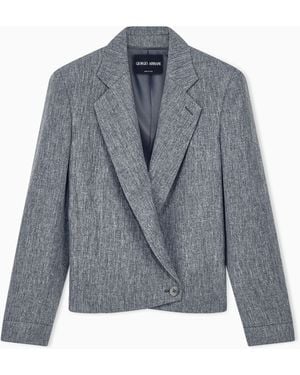 Giorgio Armani Armani/Archivio Fw1979 Asymmetrical Jacket - Blue