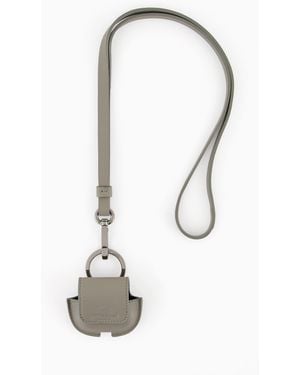 Giorgio Armani Funda De Piel Con Bandolera Para Apple Airpods - Blanco