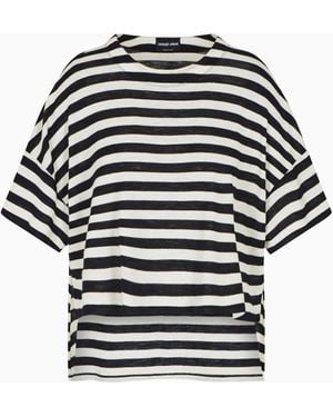 Giorgio Armani T-Shirt Cropped - Grigio