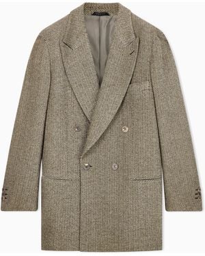 Giorgio Armani Armani/Archivio Fw1990 Double-Breasted Jacket - Grey