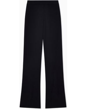 Giorgio Armani Double Crepe Trousers - Blue
