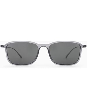 Giorgio Armani Square-Shaped Sunglasses - White