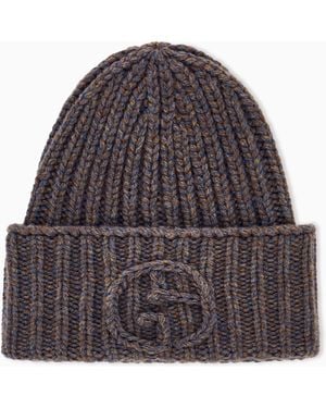 Giorgio Armani Beanie Hat - Brown