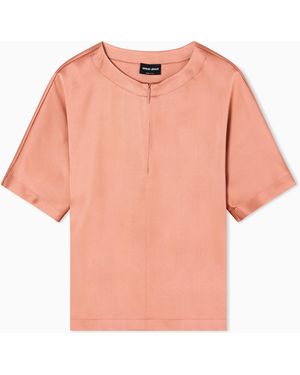 Giorgio Armani Short-Sleeved Shirt - Pink