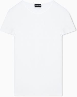 Giorgio Armani Crew Neck Jumper - White