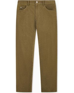 Giorgio Armani Five-Pocket Corduroy Trousers - Green