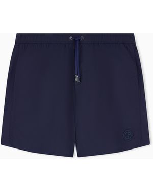 Giorgio Armani Badeboxershorts - Blau