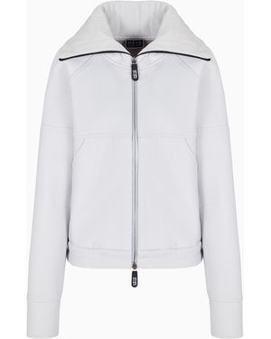 Giorgio Armani Neve Technical-Jersey Blouson - White