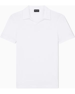Giorgio Armani Stretch Polo - White
