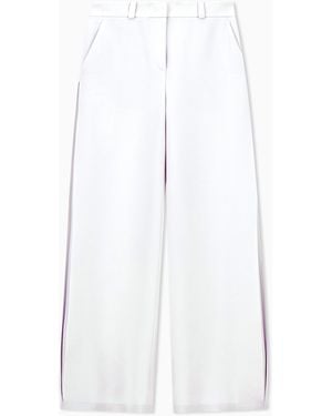 Giorgio Armani Flat Front Trousers - White