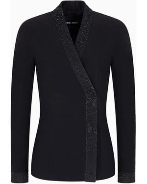 Giorgio Armani Single-Breasted Jacket - Blue