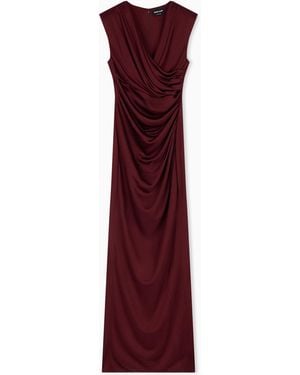 Giorgio Armani Long Sleeveless Dress - Purple