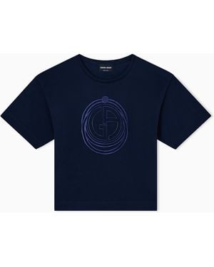 Giorgio Armani Regular Fit T-Shirts - Blue