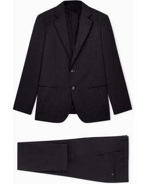 Giorgio Armani Soho Line Single-Breasted Suit - Black